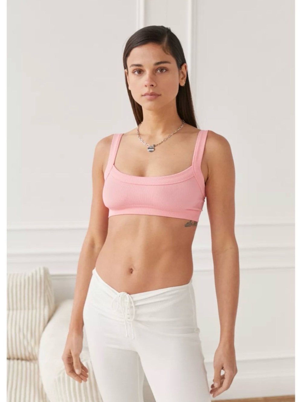 Out From Under - Riptide Seamless Ribbed Bralette - Pink NWOT